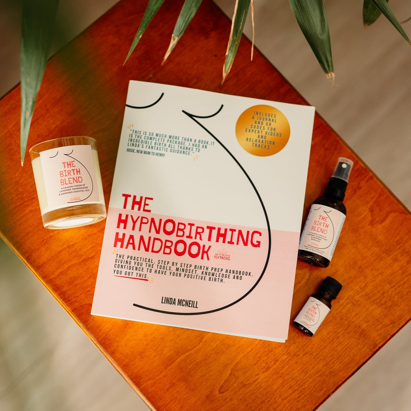 The Hypnobirthing Handbook: An illustrated handbook, digital course and journal all in one, with video links and audio relaxations