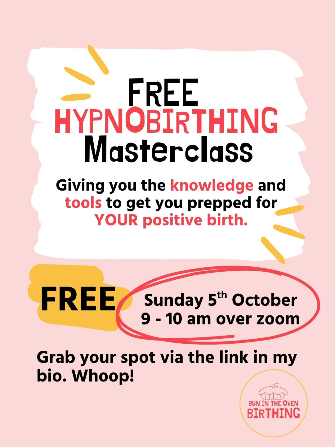 FREE live Hypnobirthing workshop