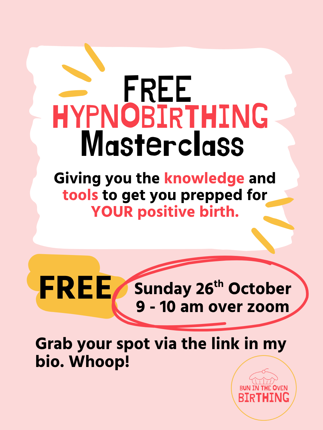FREE live Hypnobirthing workshop